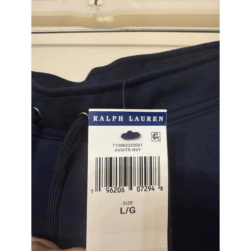 Polo Ralph Laure Mens size L Cargo Double knit Jogger Aivator Blue NWT - Picture 6 of 11